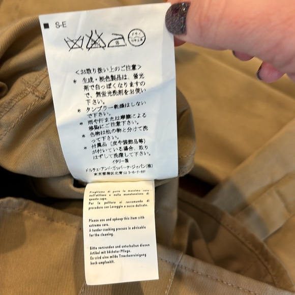 DOLCE & GABBANA RUNWAY COTTON & SNAKESKIN BELTED JACKET EUC SAFARI STYLE SZ S 38 - Picture 14 of 17